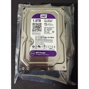 Western Digital Purple Surveillance HDD 1.0TB Silver EUC WD10PURX SATA 64MB